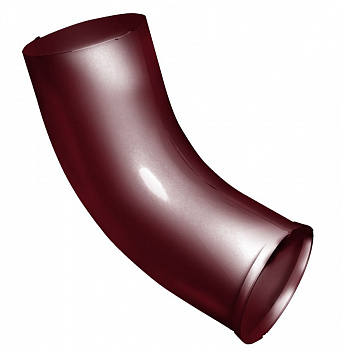 колено сливное grand line pu d90 мм, ral 3005 красное вино
