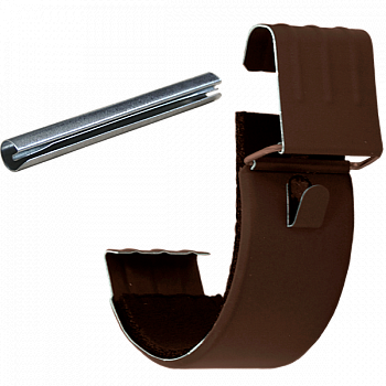 соединитель желоба grand line pu matt d125 мм, ral 8017 коричневый матовый