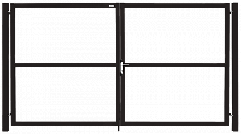 ворота распашные grand line colority zinc lock с полимерным покрытием 2,0х3,5 м, rr 32