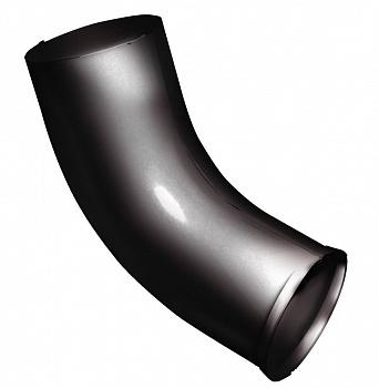 колено сливное grand line pu d90 мм, ral 9005 черный