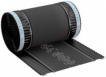 аэроэлемент конька/хребта eurovent roll eco черный ral 9005, 240х5000 мм