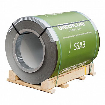 отмотка 1250 мм ssab greencoat pural matt bt 0,5 мм полиуретан (pu), rr 21 светло-серый