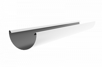 желоб водосточный optima pe d185 мм, ral 9003 белый (3 м)