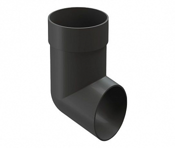 колено сливное docke premium d85 мм, графит