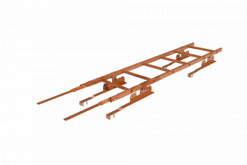 лестница кровельная roofsystems prestige 400 натур для натуральной черепицы, ral 8004 терракота (1,2 м)