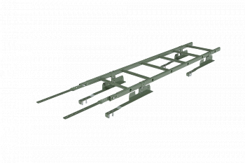 лестница кровельная roofsystems prestige 400 натур для натуральной черепицы, ral 6020 зеленый хром (1,2 м)