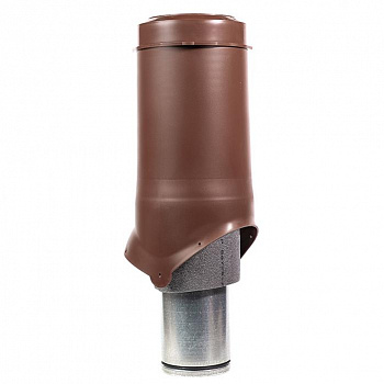 выход вентиляции krovent pipe-vt is 125/500 изолированный коричневый
