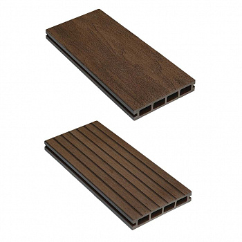 террасная доска дпк (пустотелая) cm decking bark мербау, 140х25х3000 мм