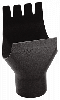 воронка желоба grand line pu matt d125/90 мм, rr 32 темно-коричневый матовый