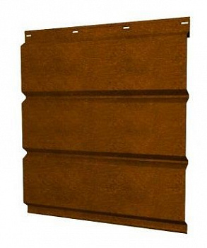 софит металлический grand line print premium  (текстура дерева) без перфорации 0,45 мм, golden wood