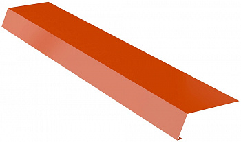 планка карнизная алюминиевая mdm strip al 70х115х2000 мм, кирпичный
