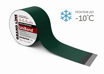 герметизирующая самоклеящаяся лента grand line uniband ral 6005 зеленая 3 м х 5 см