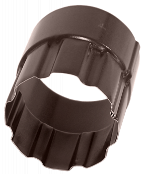 соединитель трубы grand line pu matt d90 мм, ral 8017 коричневый матовый