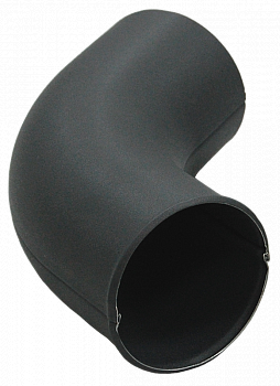 колено сливное grand line pu matt d90 мм, ral 7024 темно-серый матовый
